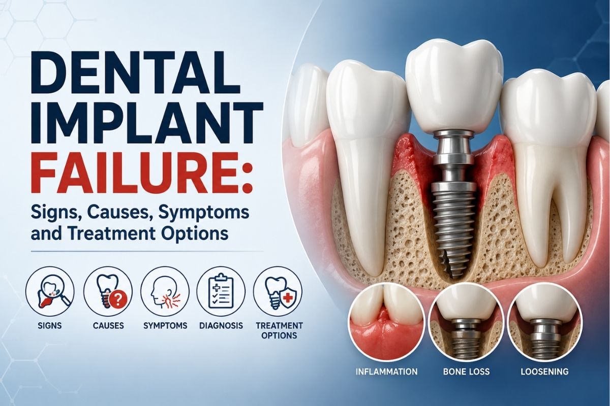 Dental Implant Failure: Signs, Causes, Symptoms and Treatment Options